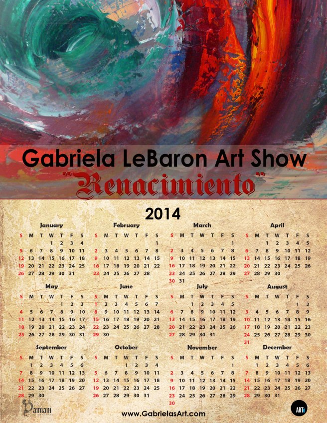 Renacimiento 2014 Calendar